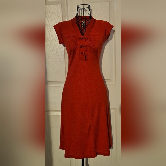 Capped Sleeve Cocktail Dress - Picture 1 of 5